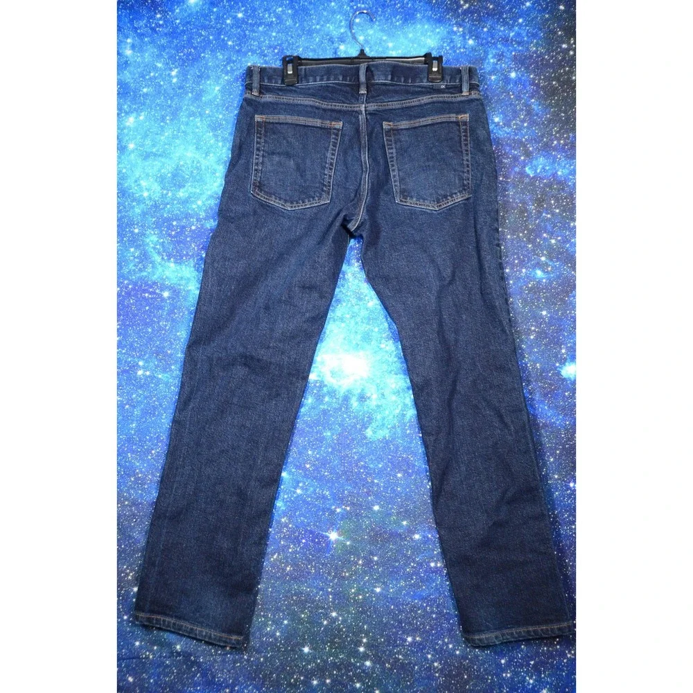 Outerknown Sea Local Straight Jeans Mens 34x32 Blue Denim Stretch Casual